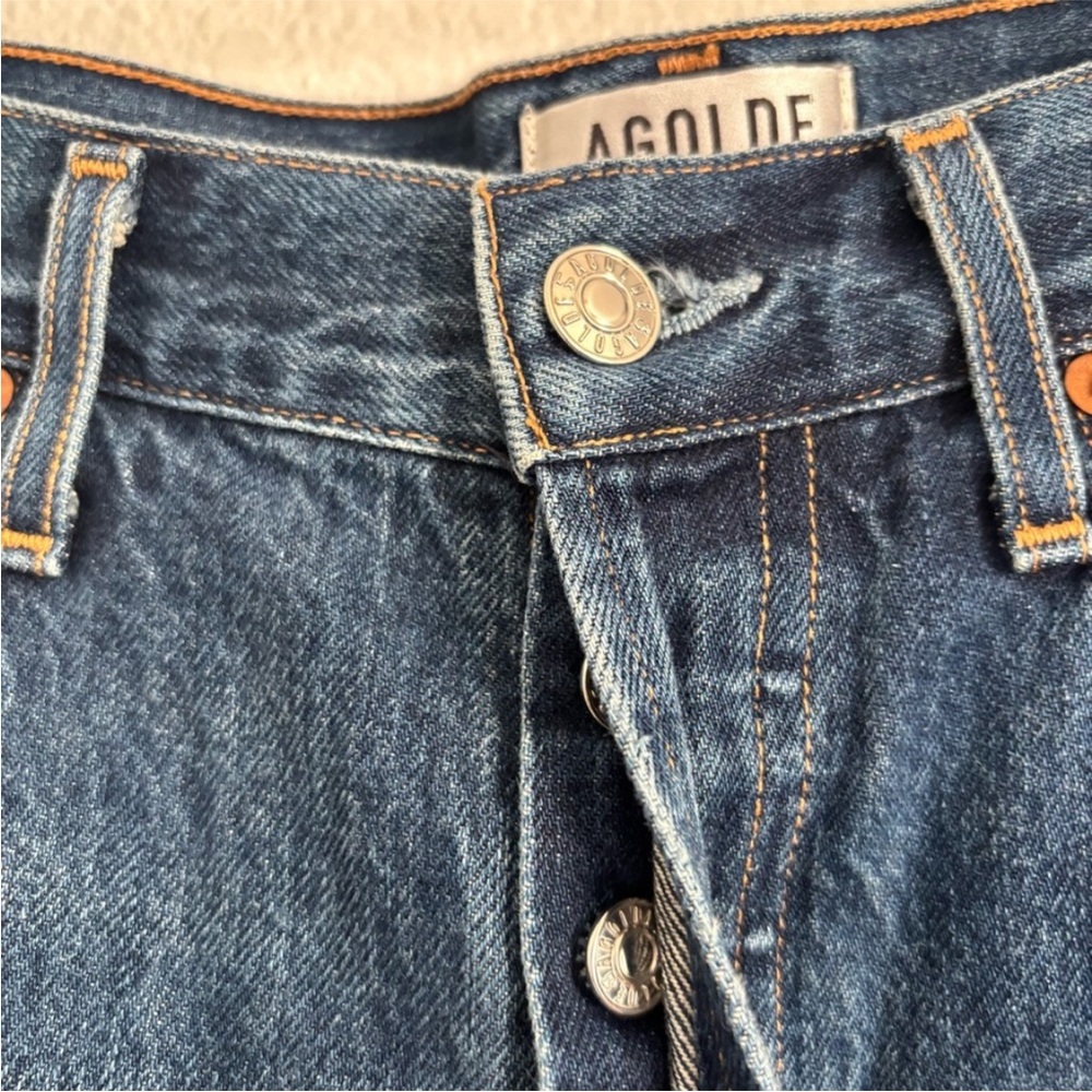 Just in!! New listing AGOLDE Women's Size 25 Blue Jamie High Rise Classic Jeans - Picture 4 of 5